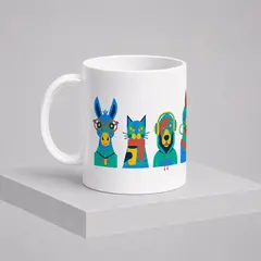 Mug 300ml White Musicians