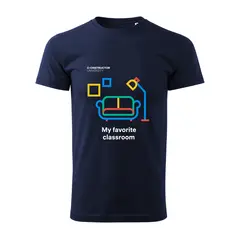 T-Shirt Men Classroom Blue