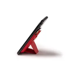 Card holder with foldable stand