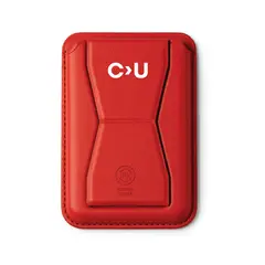 Card holder with foldable stand