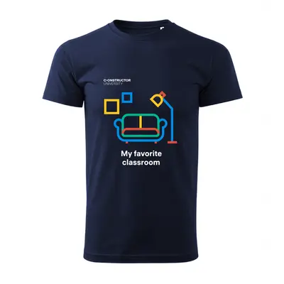 T-Shirt Men Classroom Blue