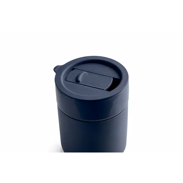 Ceramic tumbler with silicone sleeve