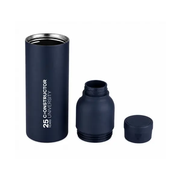 Bottle 650 ml stainlesss steel double wall blue