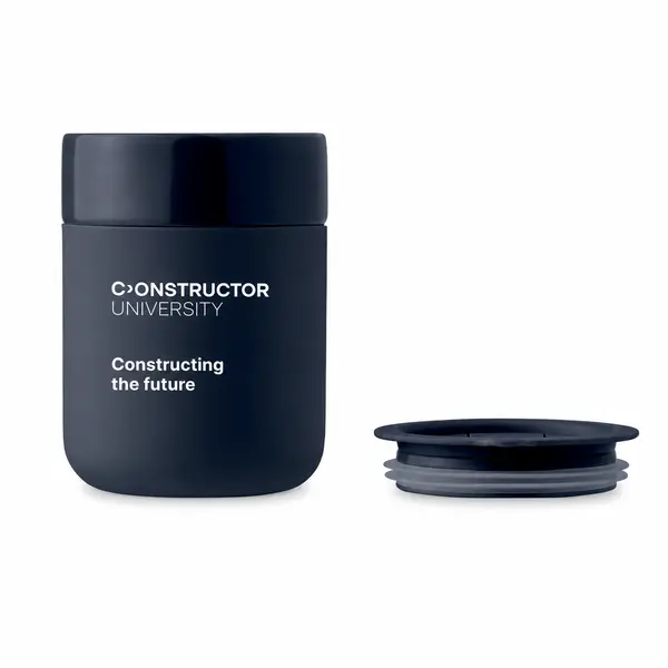 Ceramic tumbler with silicone sleeve
