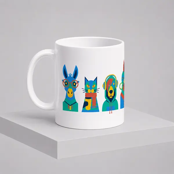 Mug 300ml White Musicians