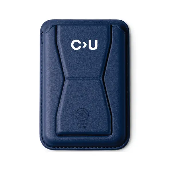 Card holder with foldable stand